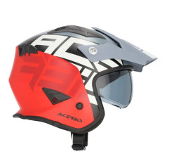 CASCO ACERBIS ARIA NEGRO/GRIS/ROJO