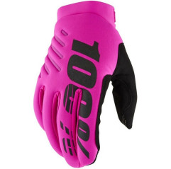 GUANTES 100% MX BRISKER ROSA